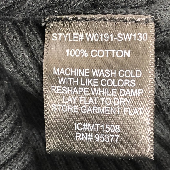 Sanctuary Ribbed Black Hi Low Tunic Sweater S - Picture 5 of 8